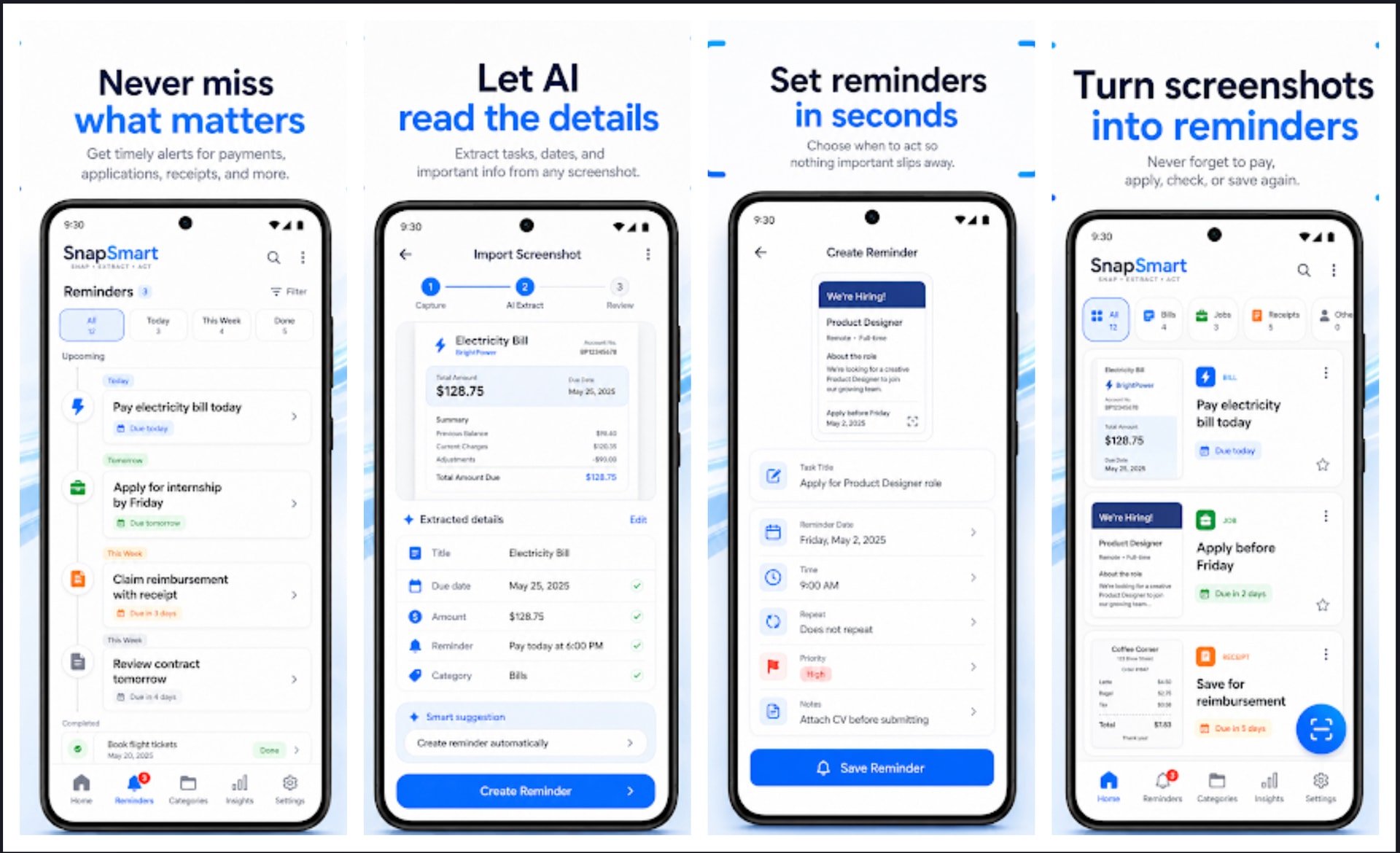 SnapSmart - Screenshot-to-Action App preview
